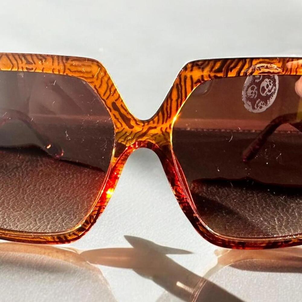 Brown Statement Sunglasses - image 2